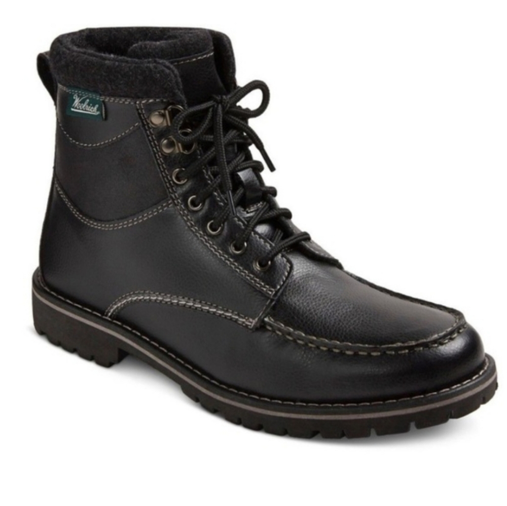 NEW! Woolrich Brushman Tall Black Utility Boots